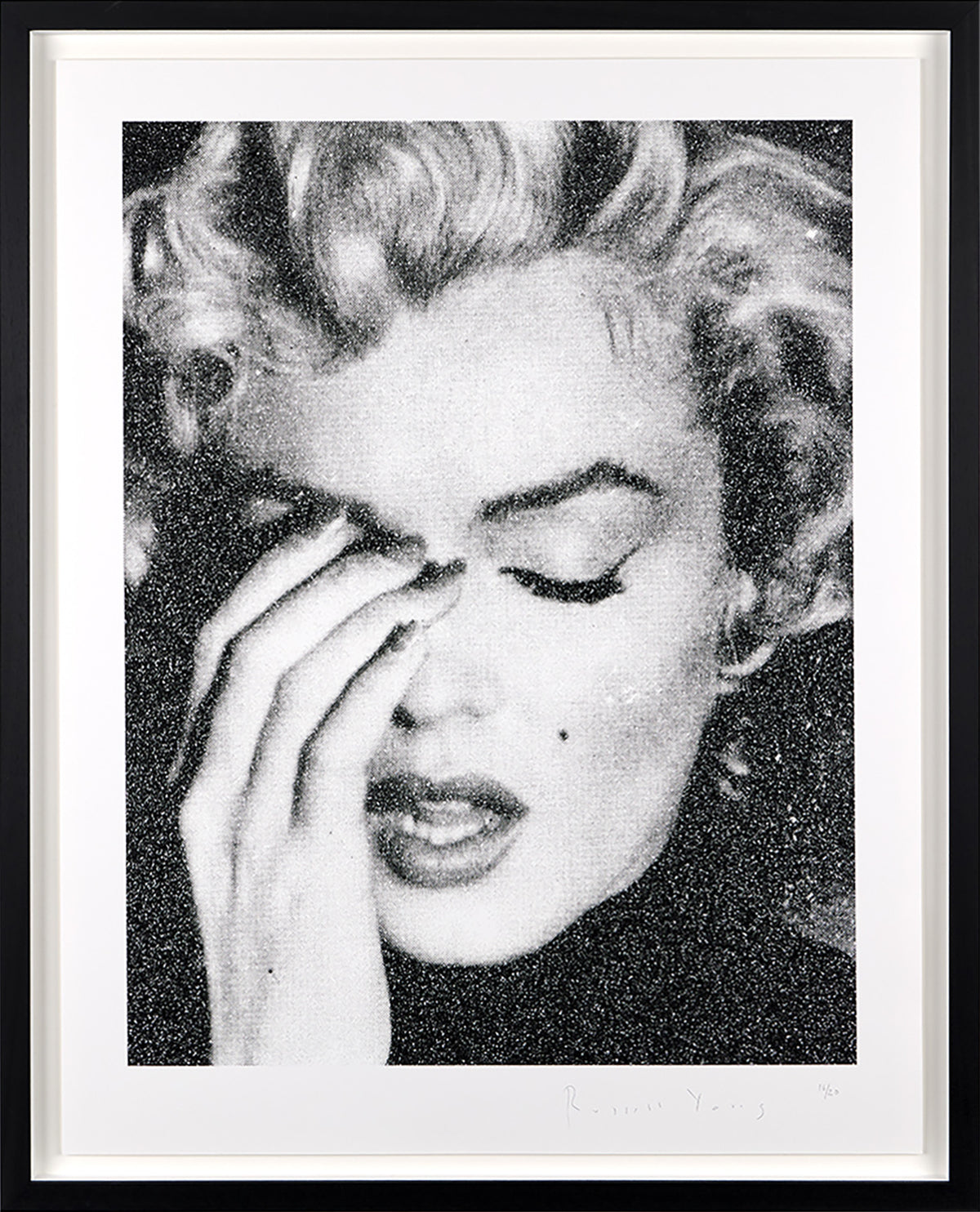 Marilyn Crying (Black & White)