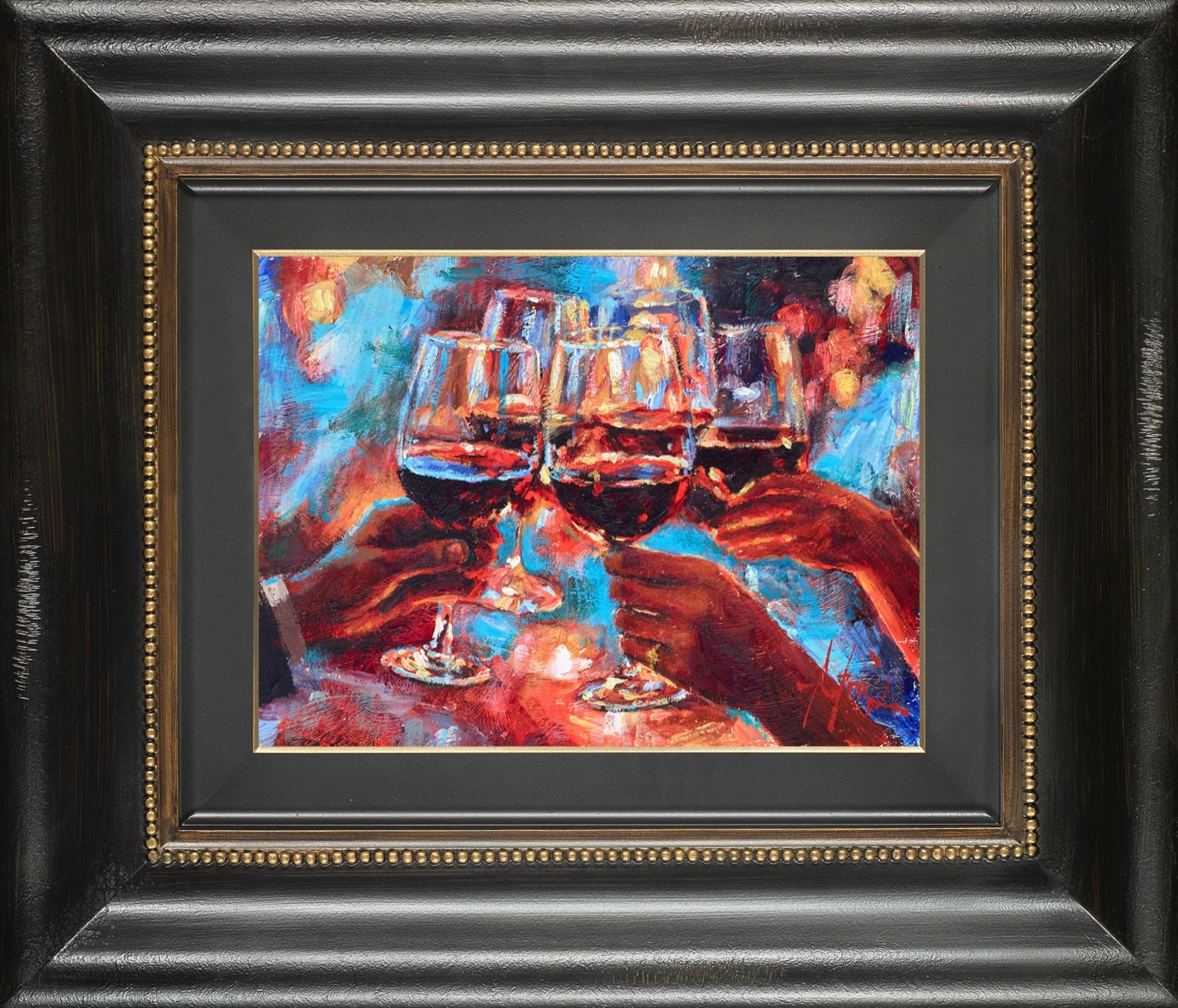 Wine And Blue Lights (Red)