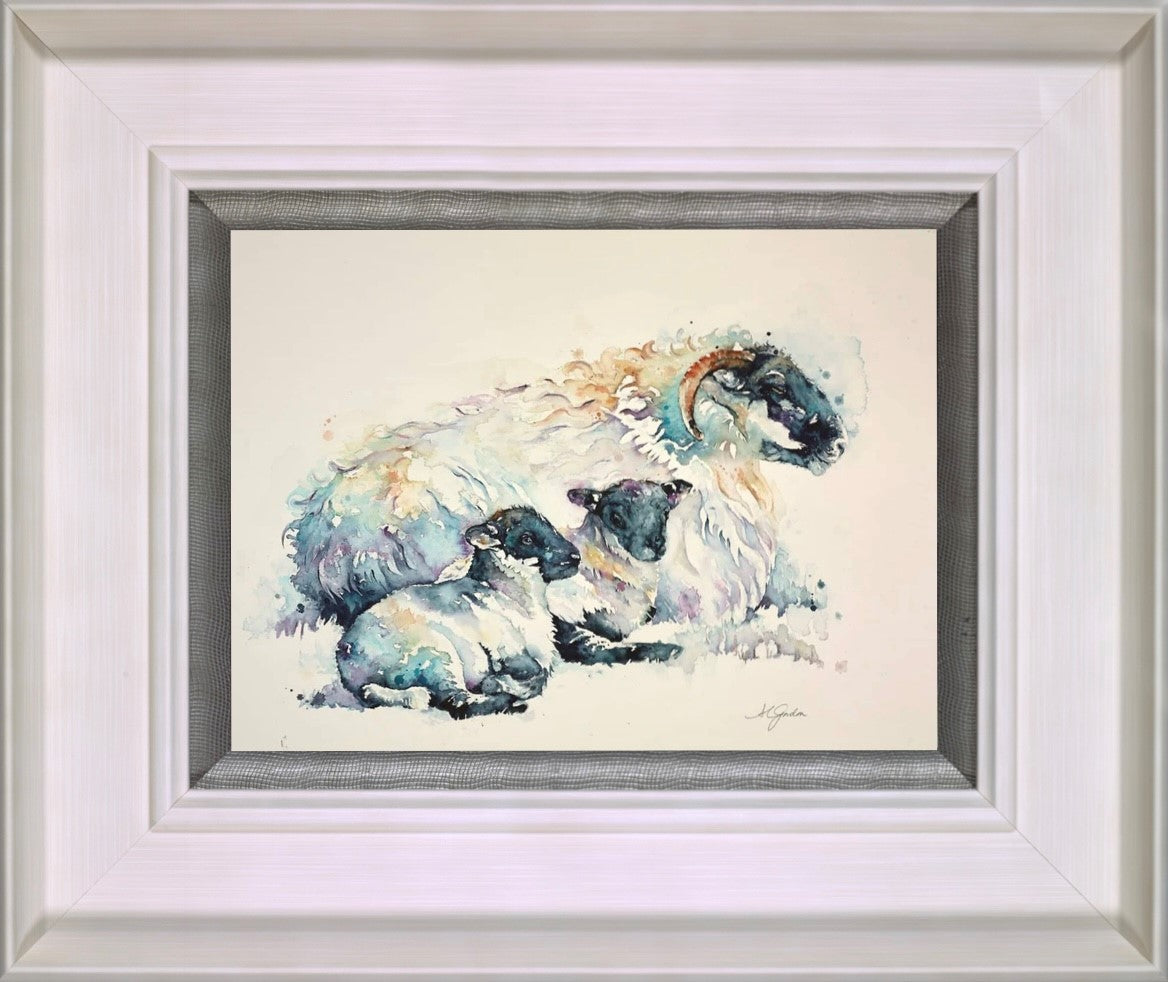 Spring Family - Ewe With The Lambs