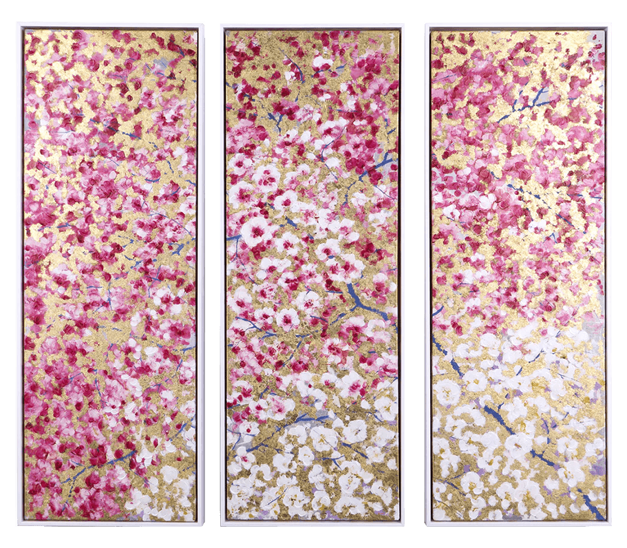 Spring Embrace (Triptych)