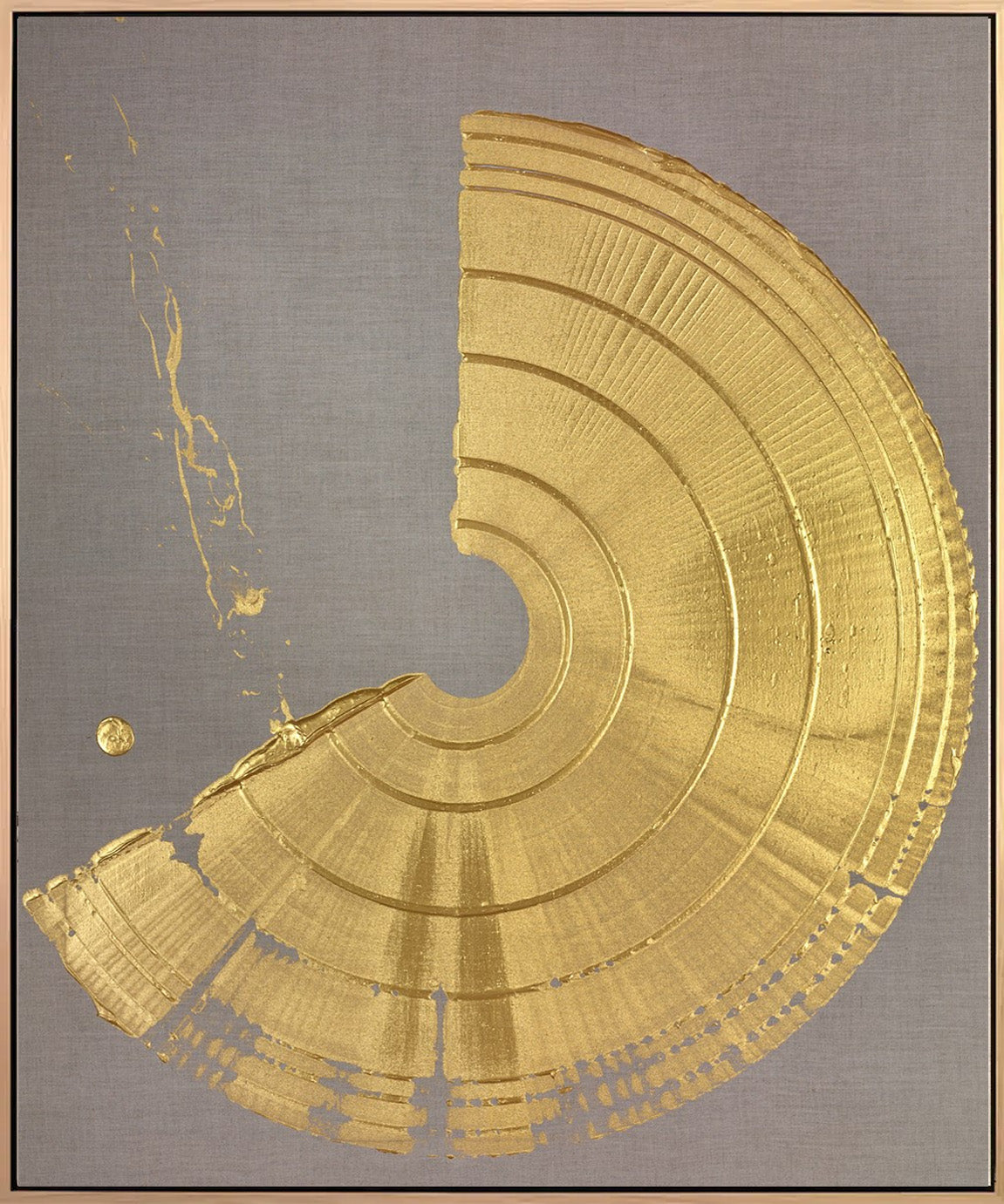 Large Brushstroke - Gold