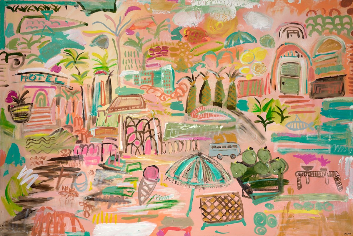 Four Happy Pineapples