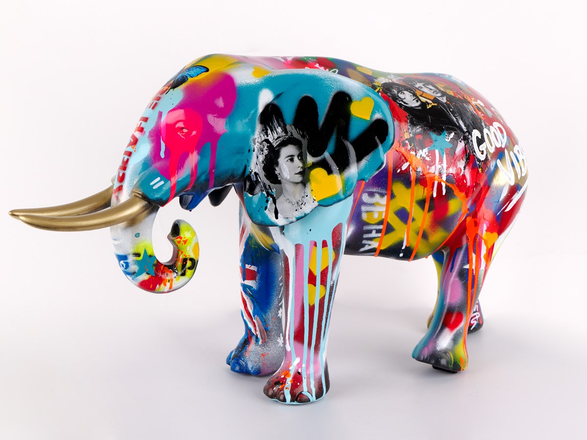 It's Party Time - Elephant II (Framed)