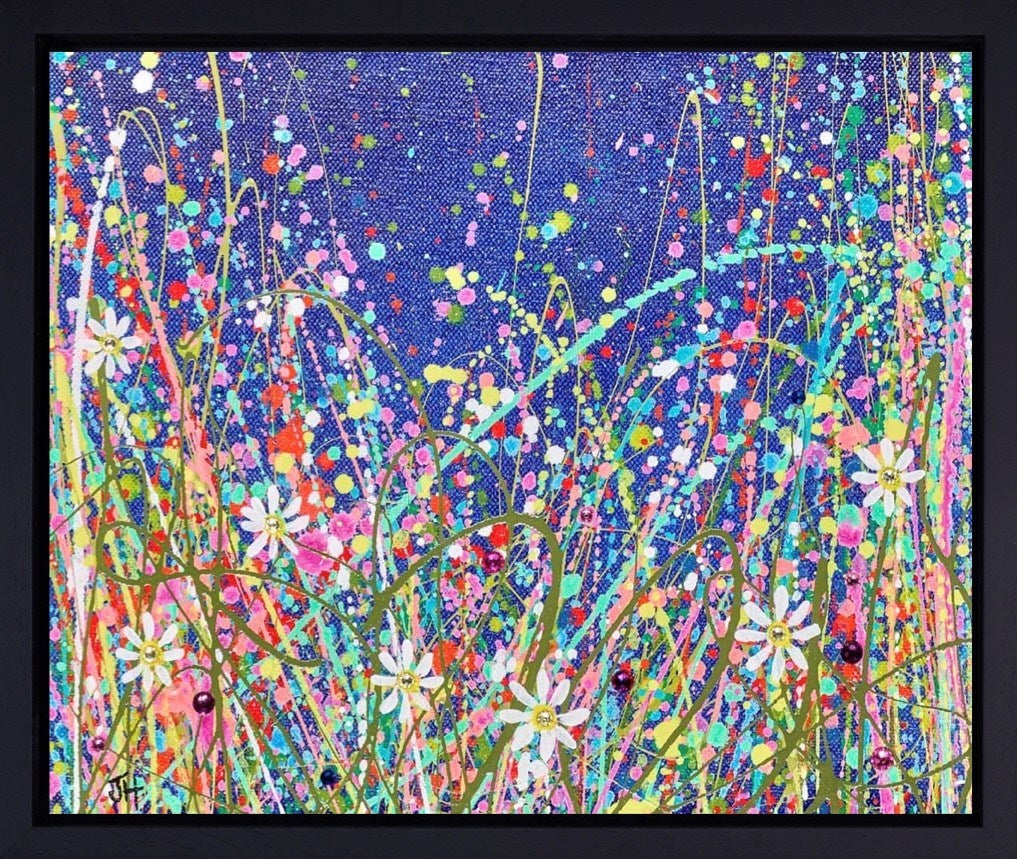 Midnight Daisies (Framed)