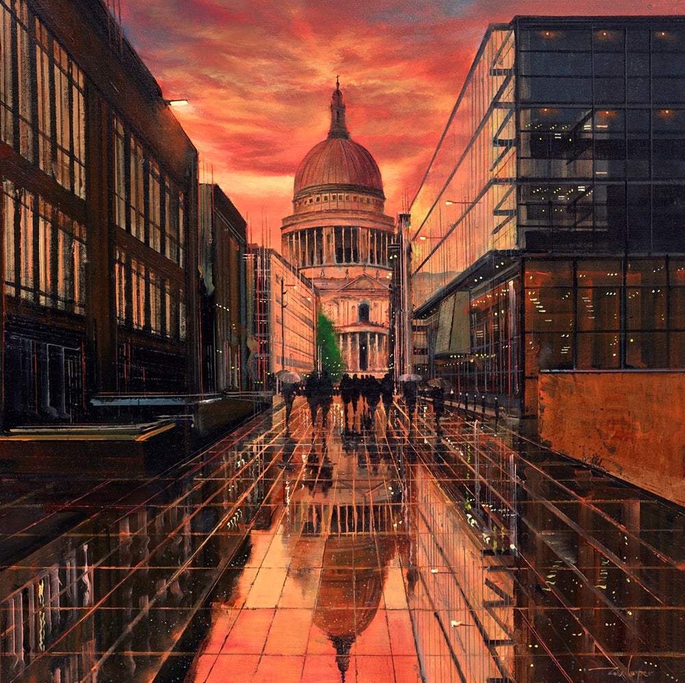Raindrops in the Sunset