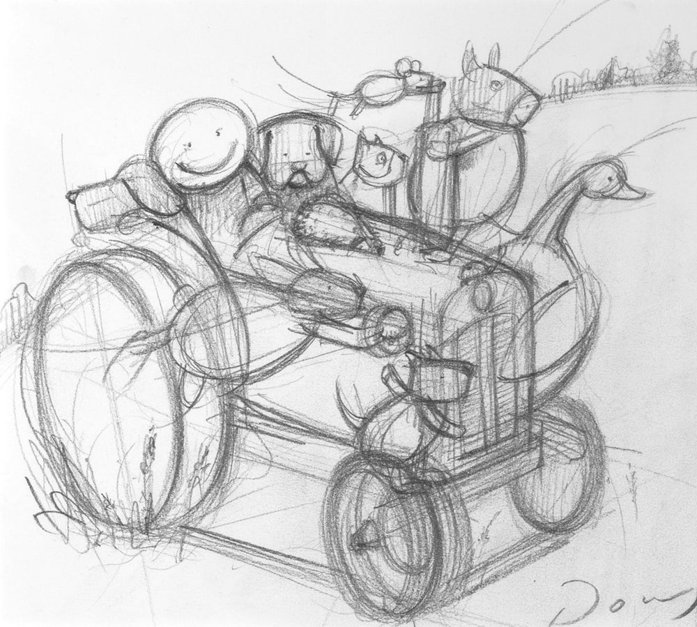 The Joy Ride III (Sketch) | Doug Hyde – Clarendon Fine Art