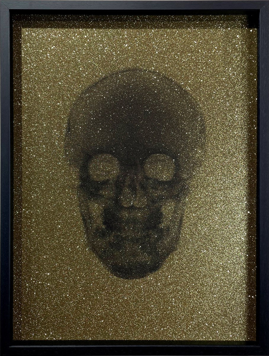 Crystal Skull (Black on Gold)