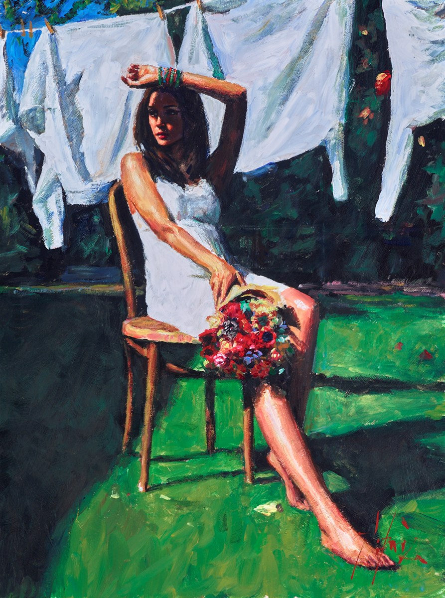 Lucy With Flowers