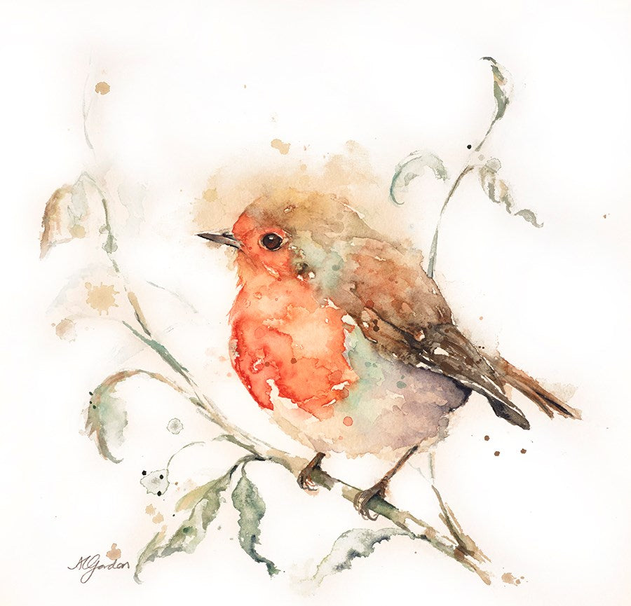 Robin on a Twig