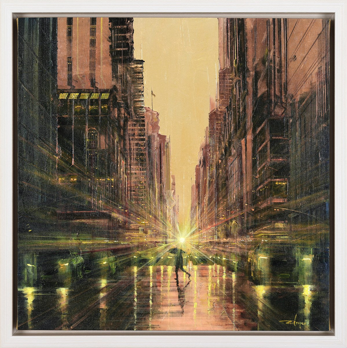 Rainy Sunset (Framed)