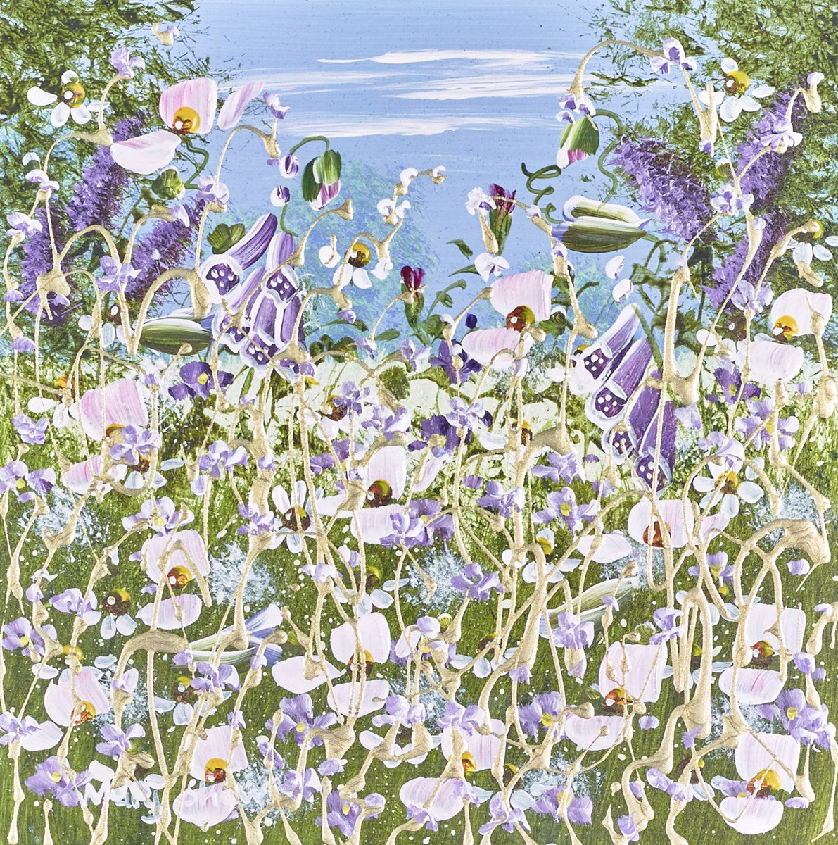 Bluebells and Trees II