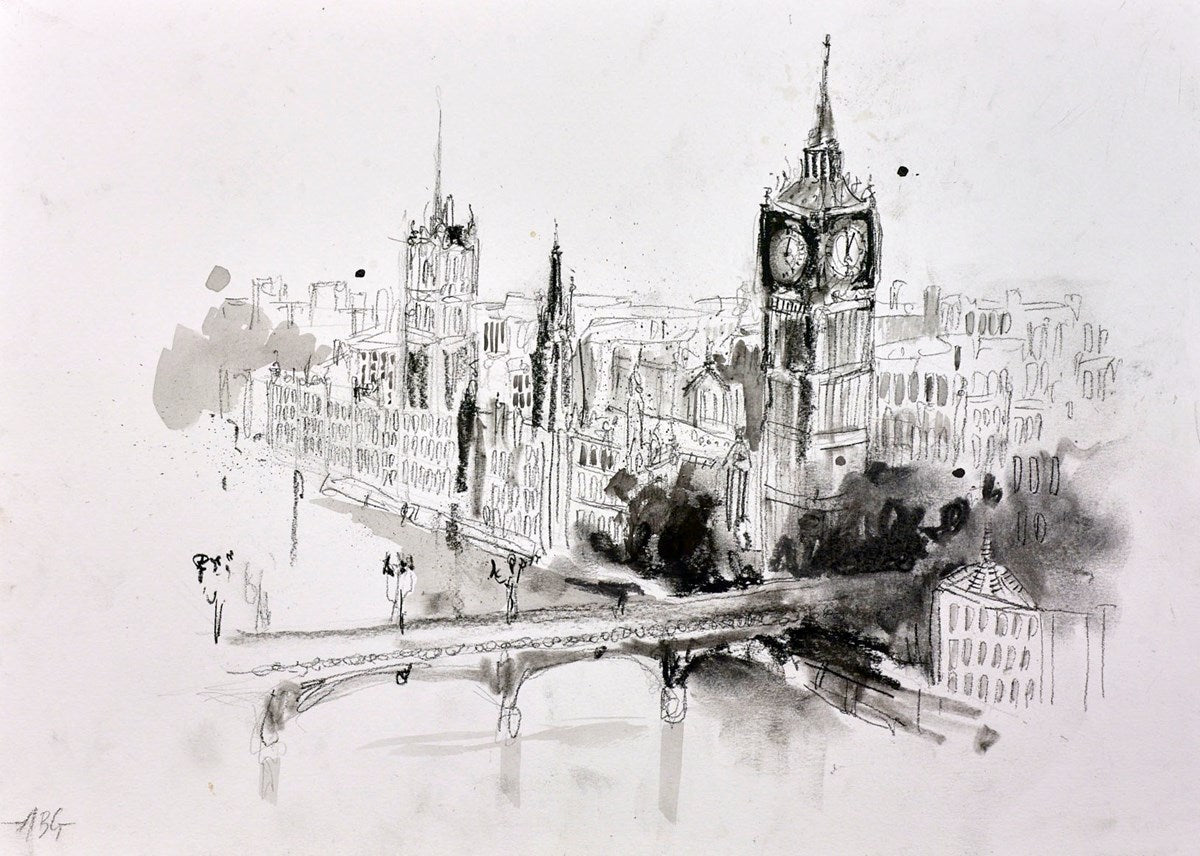 Elizabeth Tower ,London III (sketch)