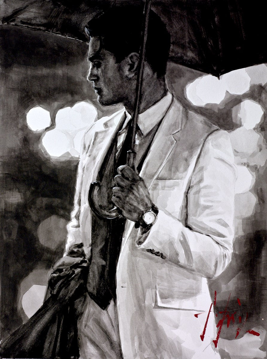 Man with Umbrella