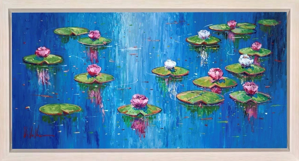 Almohadilla de lirio (Framed)