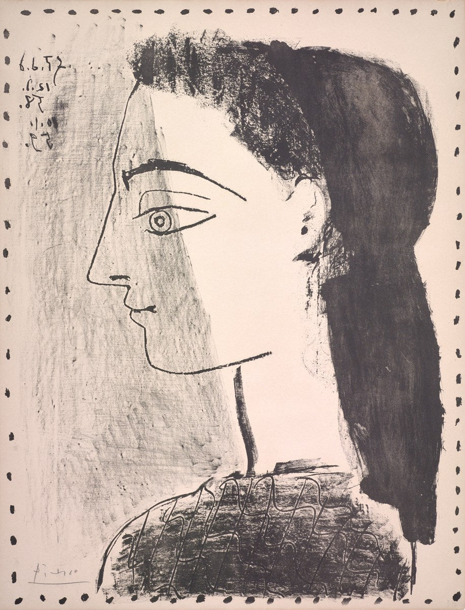 Jacqueline au Mouchoir Noir , 1959