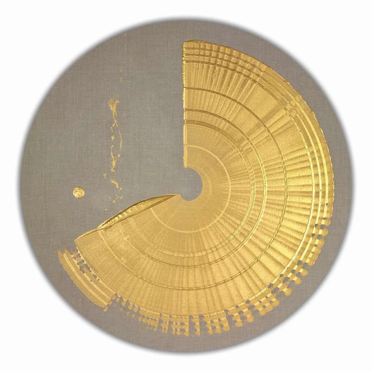 Circular Brushstroke - Gold