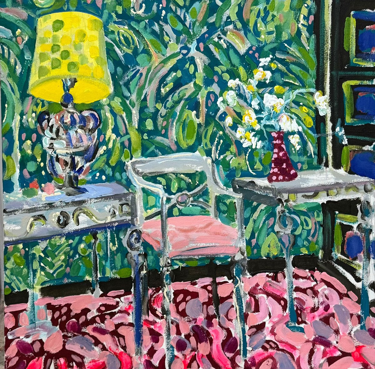 Shimmering Pink & Green