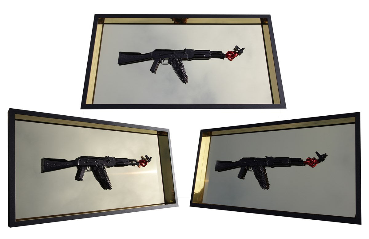Make Love Not War (black and red)