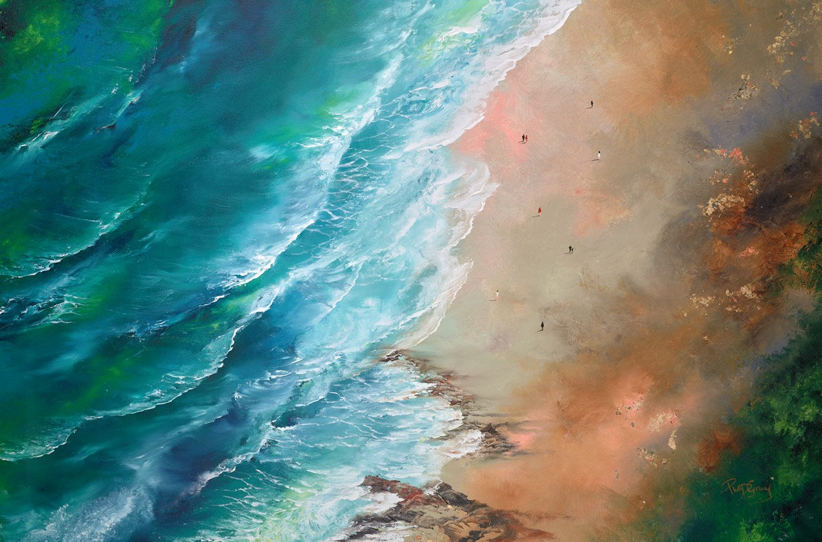 Looking Down at the Beach II