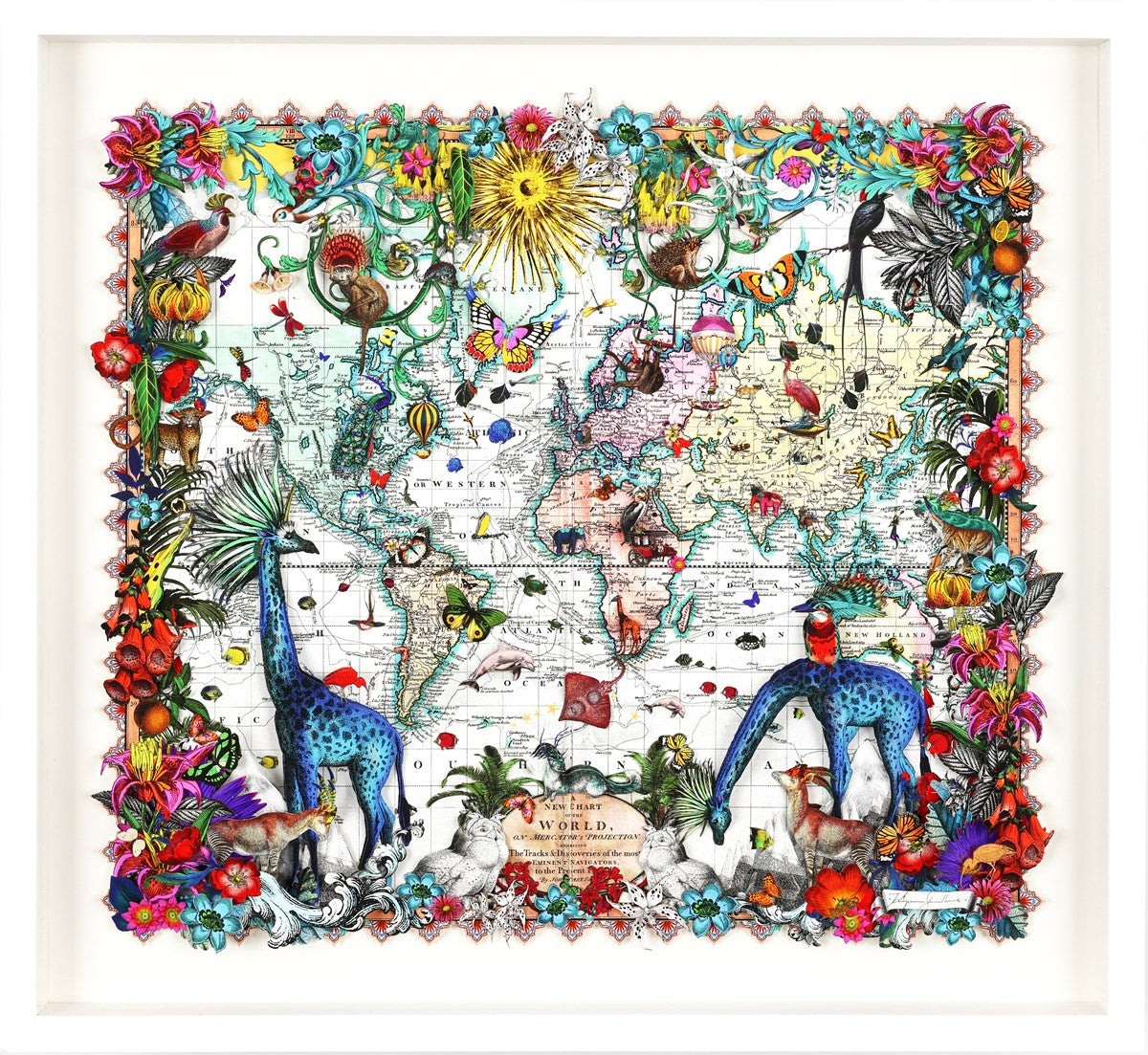 Navigators Hybrid 3D - Giraffe Discoveries of the world (Framed)