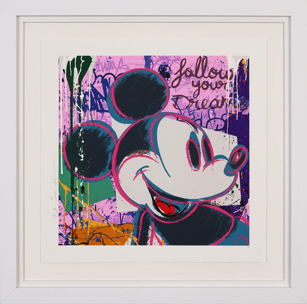 Bright Shades of Mickey - Follow Your Dreams (Framed)
