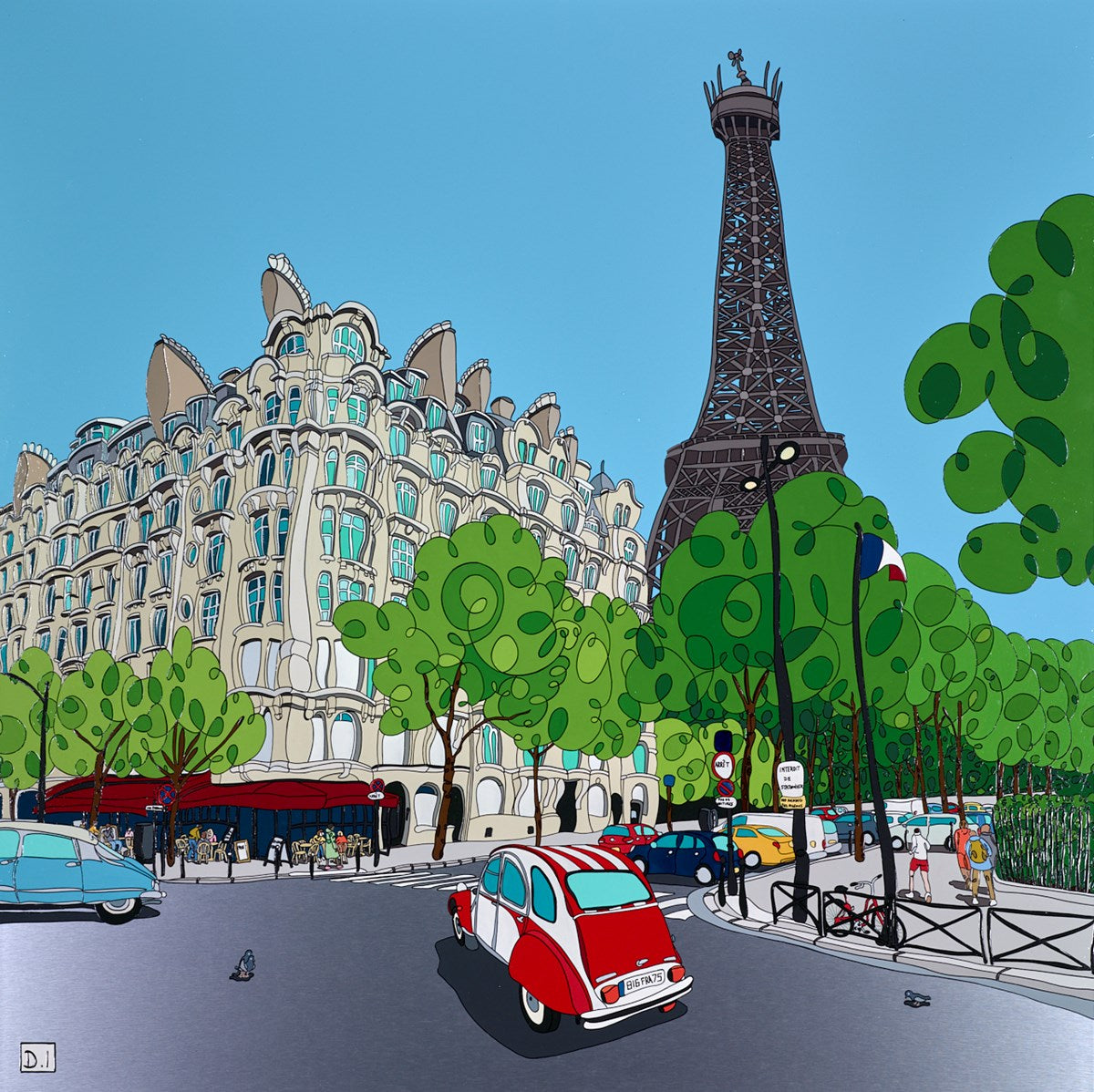 Paris with 2CV