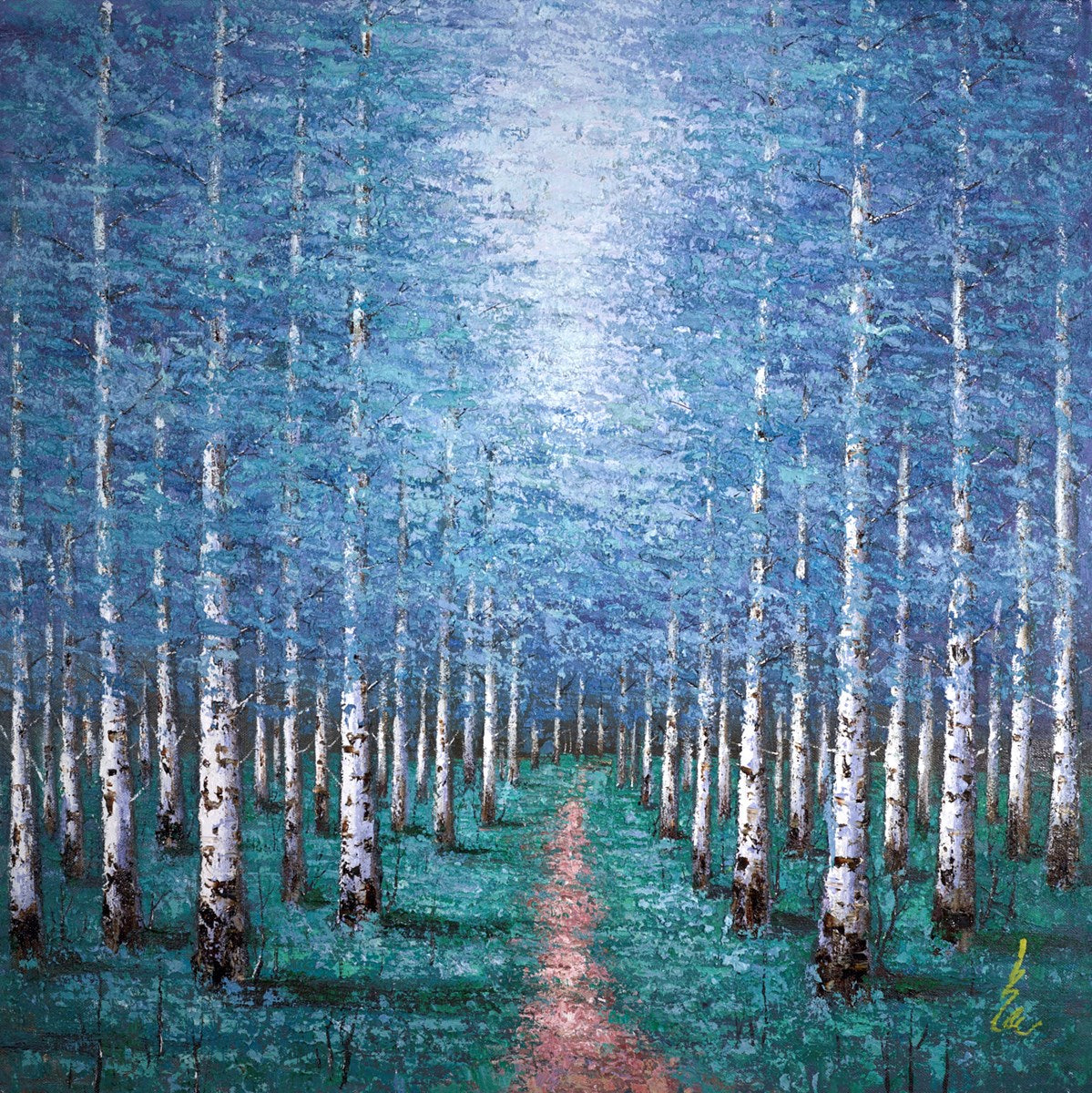 Cool Blue Forest