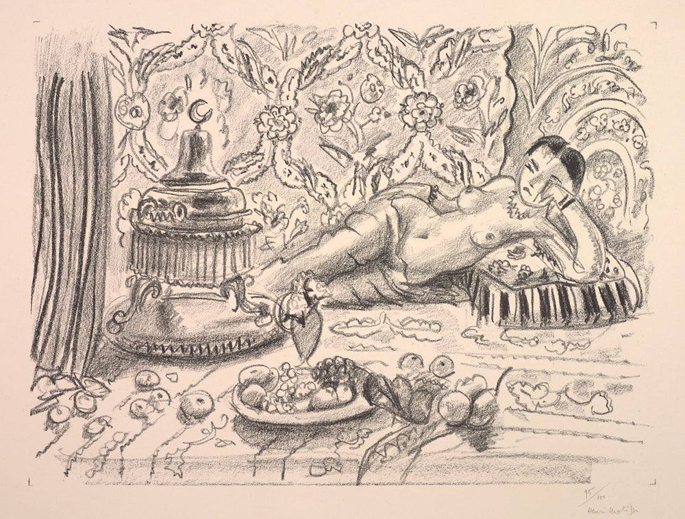 Odalisque, Brasero et Coupe de Fruits