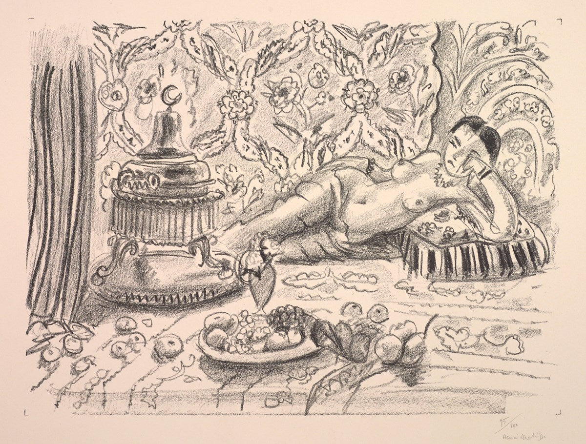 Odalisque, Brasero et Coupe de Fruits