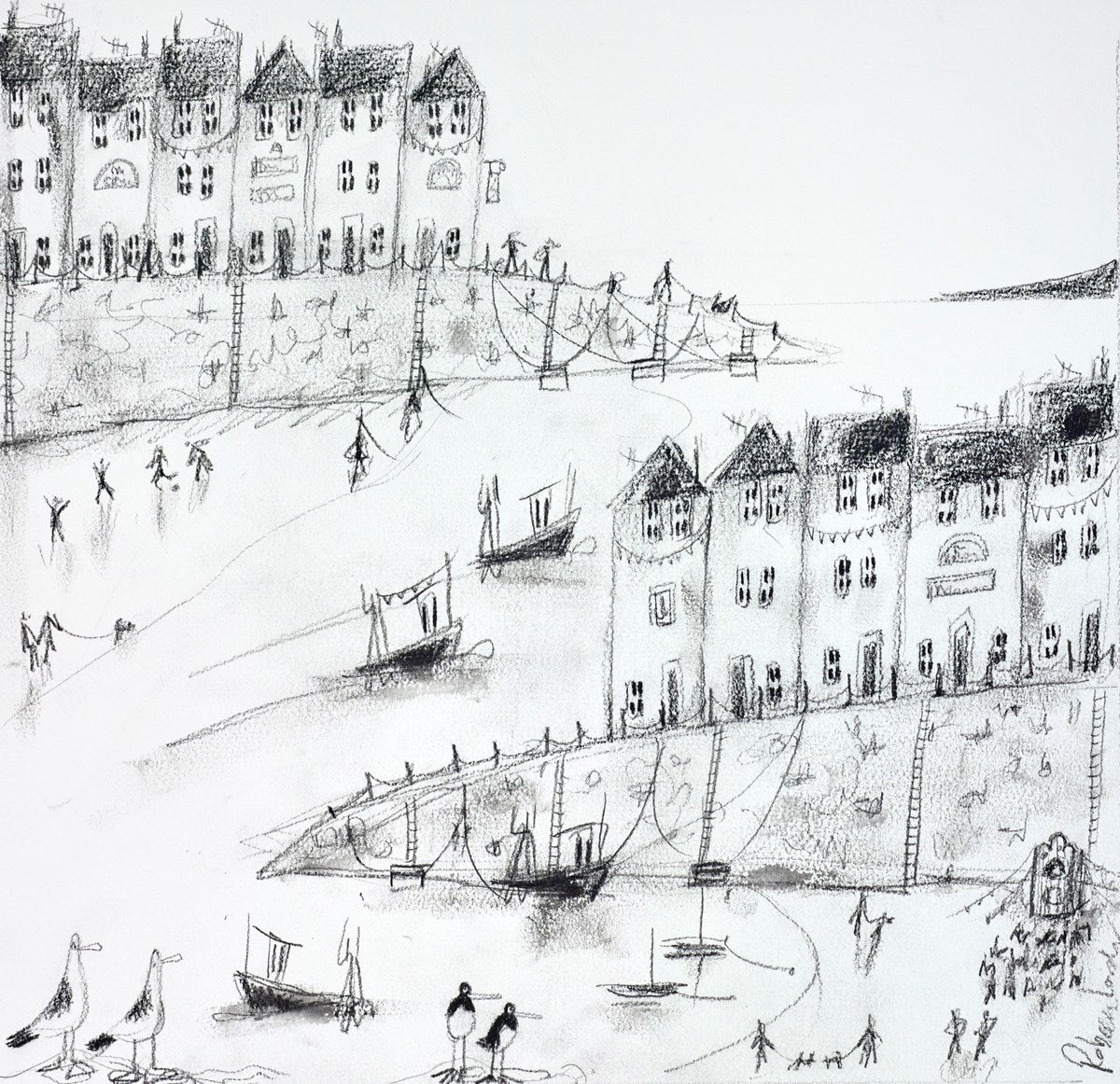 Houses at the Harbour II (sketch)
