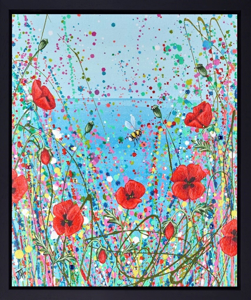 Sea View Poppies (Framed)