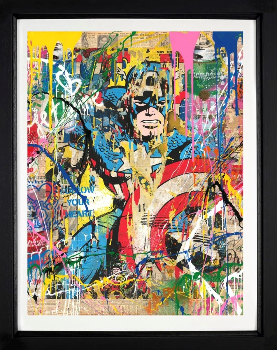 Captain America (Framed)