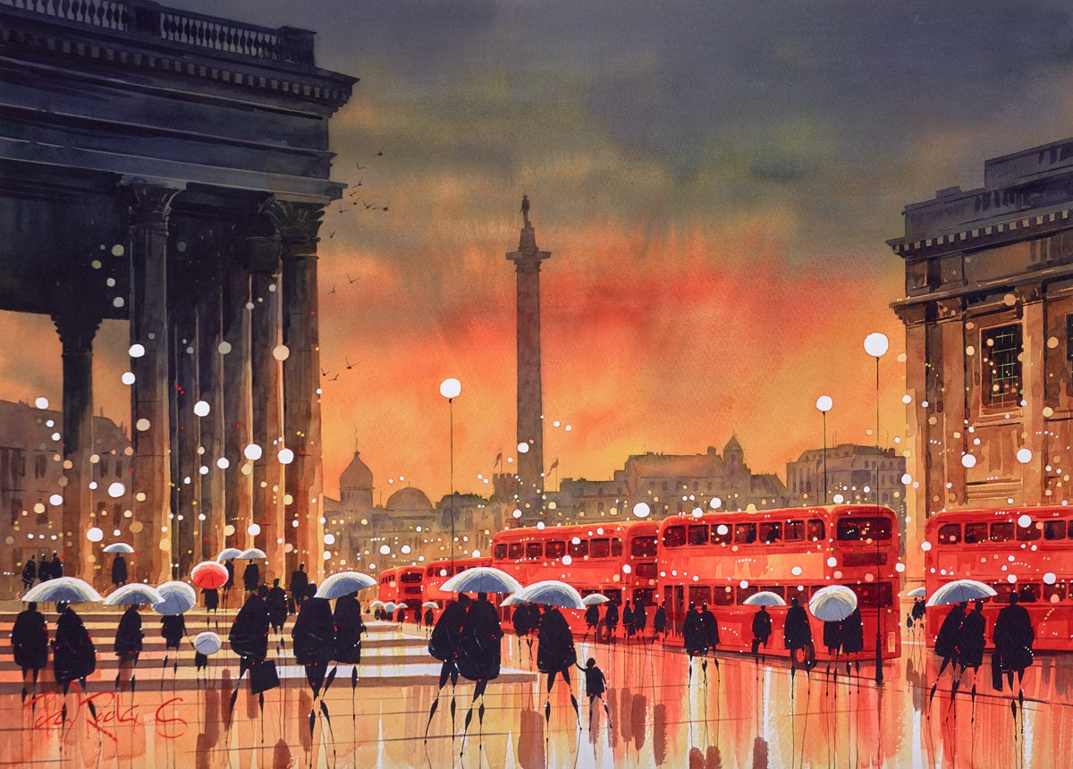 Columns And Buses - London | Peter J Rodgers – Clarendon Fine Art