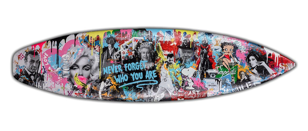 Never Forget - Surf Board