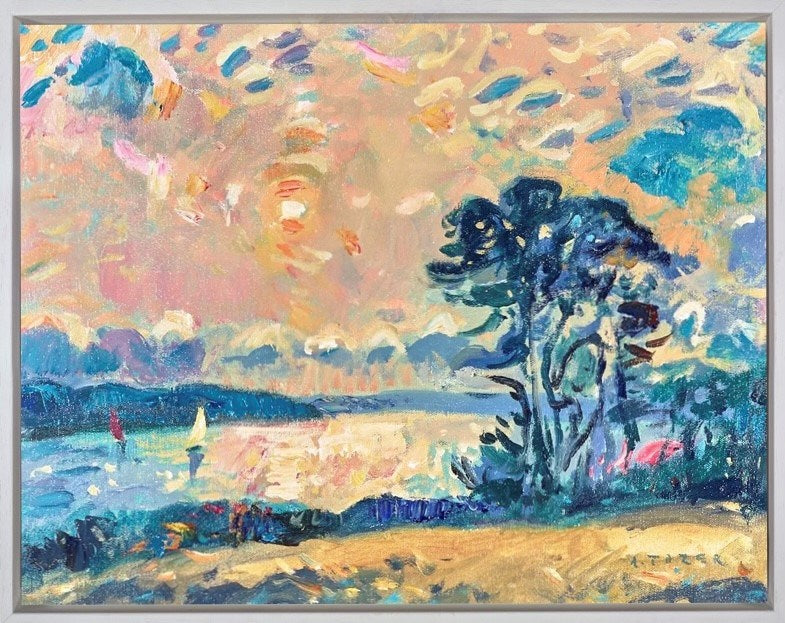 Sailing into The Sun (Framed)