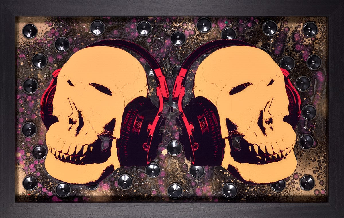 Music Lover-Double Skulls (Yellow)