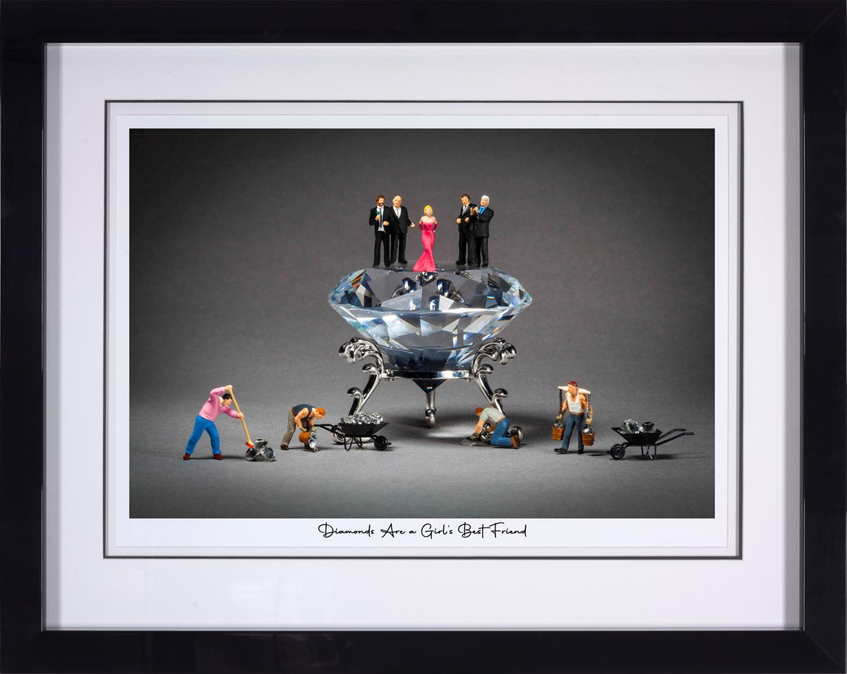 Diamonds Are A Girl's Best Friend (Framed)