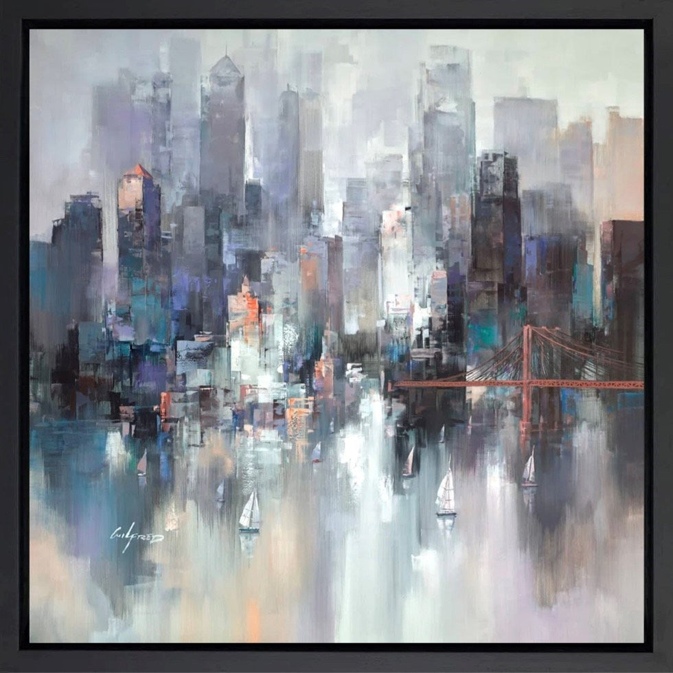 New York Harbour III (Framed)