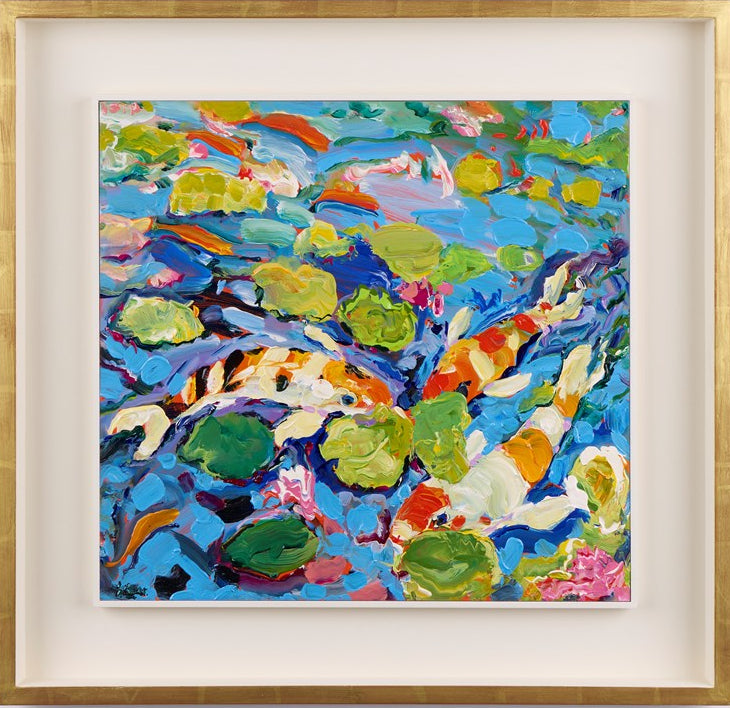 Ever Hungry Koi Carp (Framed)