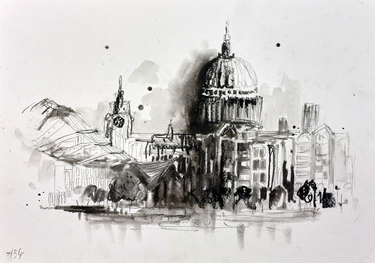 St Paul's Cathedral , London(sketch)