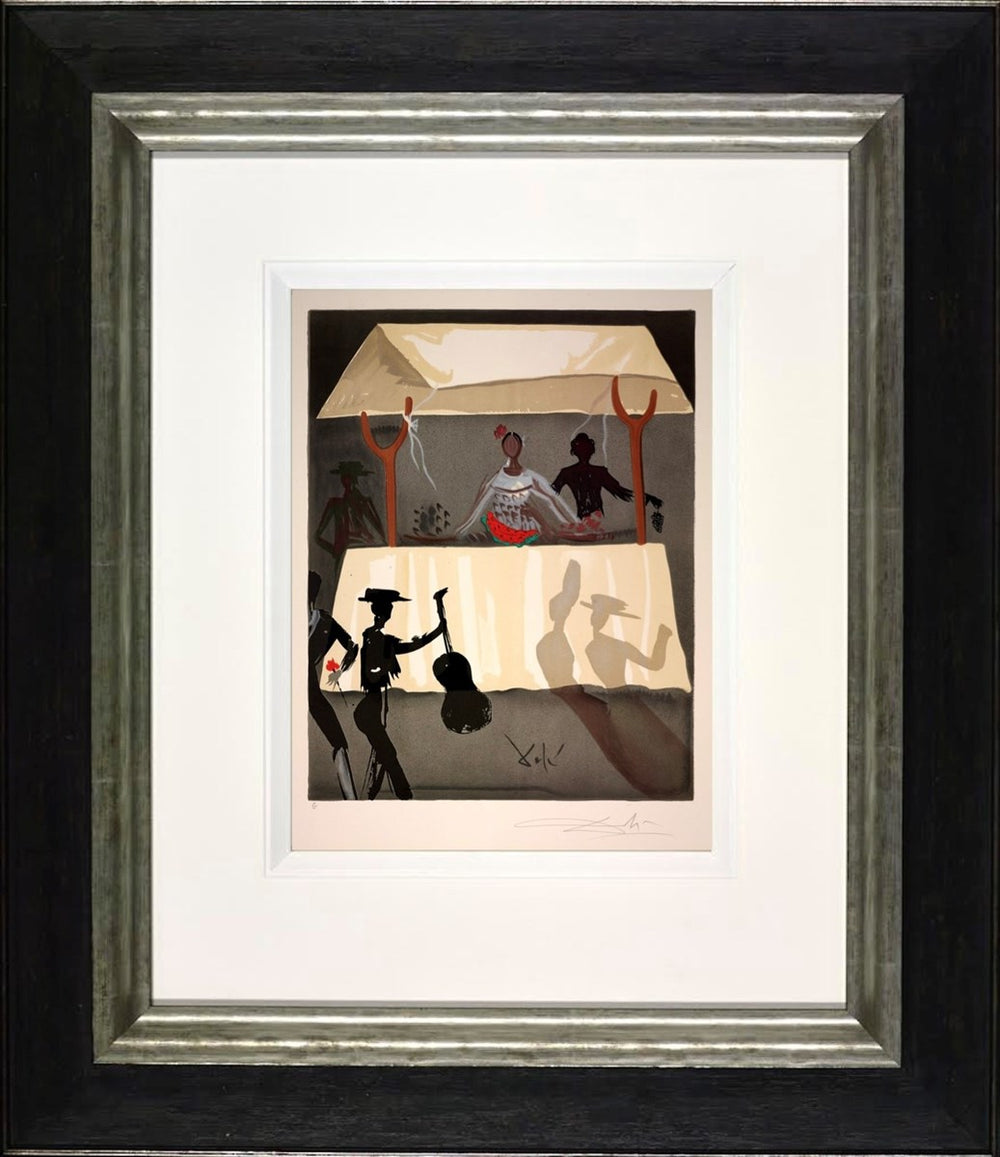 Outside the Arena, the Fruit Vendor, 1970 (Framed)