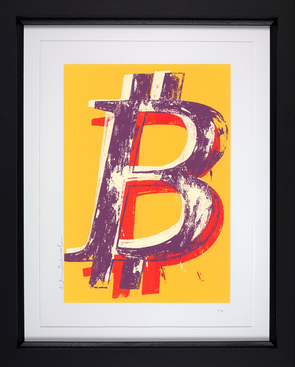 Bitcoin (Yellow) (Framed)