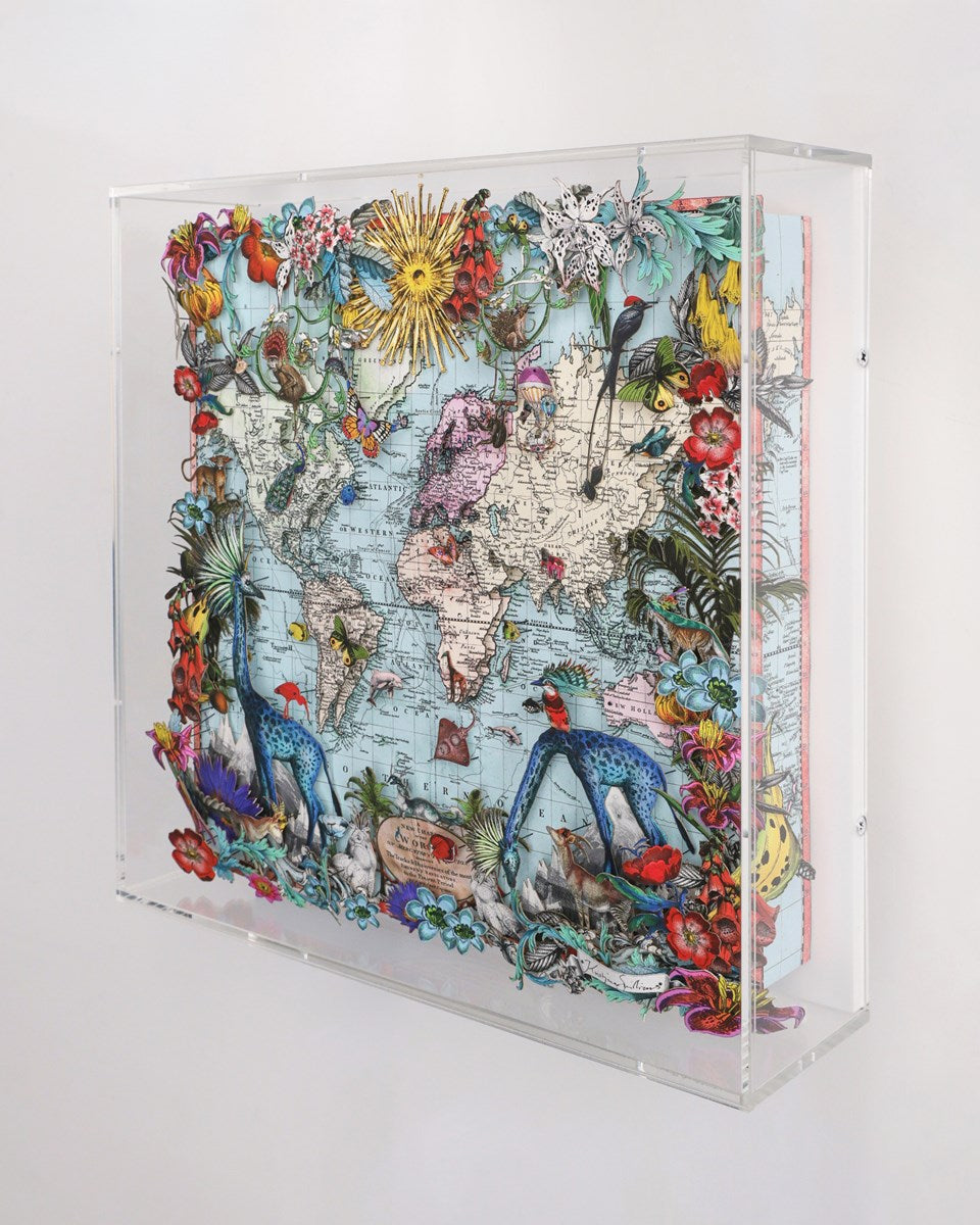 Navigators Floating Map - Giraffe Discoveries of the world (Right)