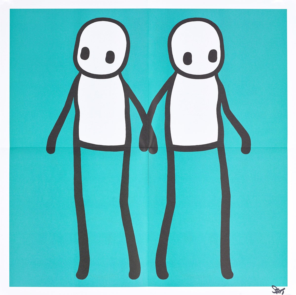 Holding Hands (Teal)