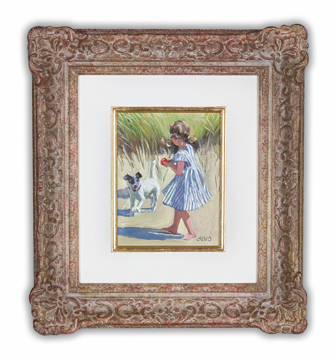 Beach Play (Framed)