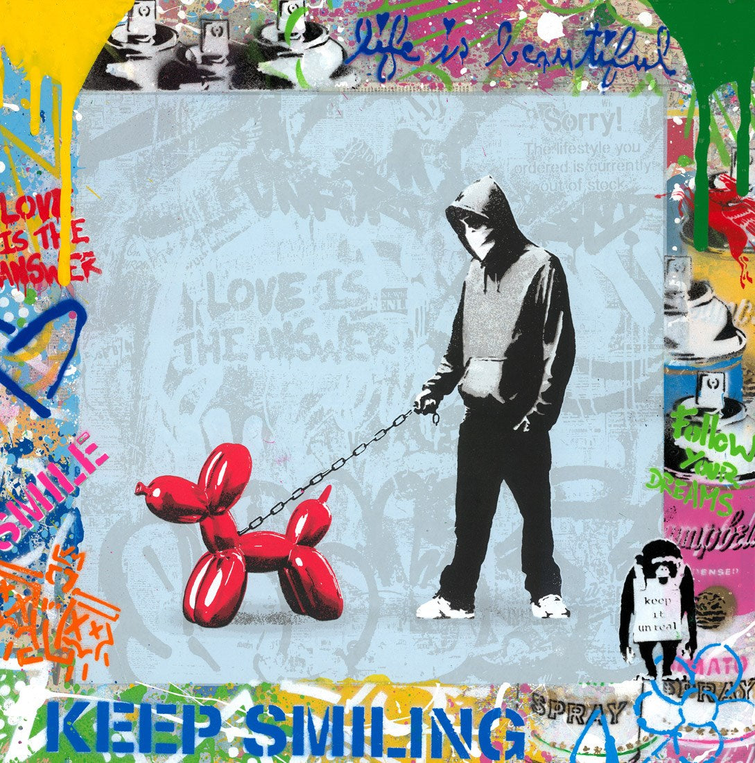Banksy Dog Walker