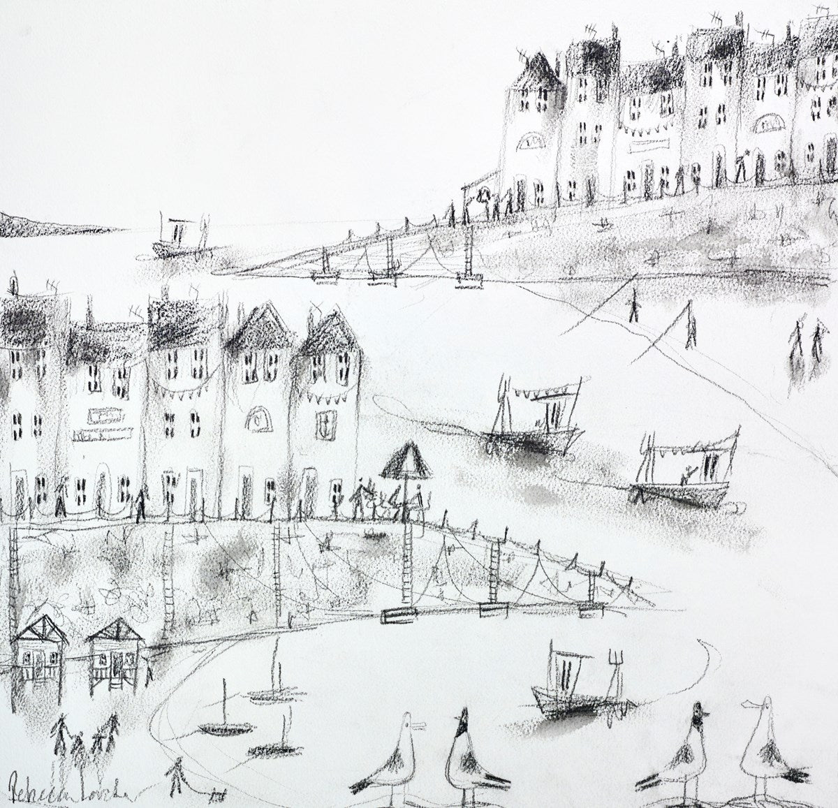 Houses at the Harbour V (sketch)