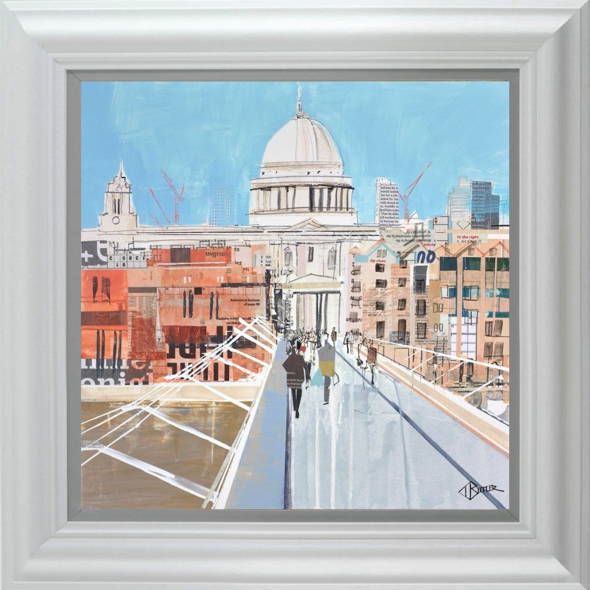 Heading for St Paul's (study) (Framed)