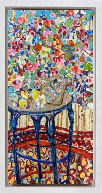Maxine's Flower Table (Framed)