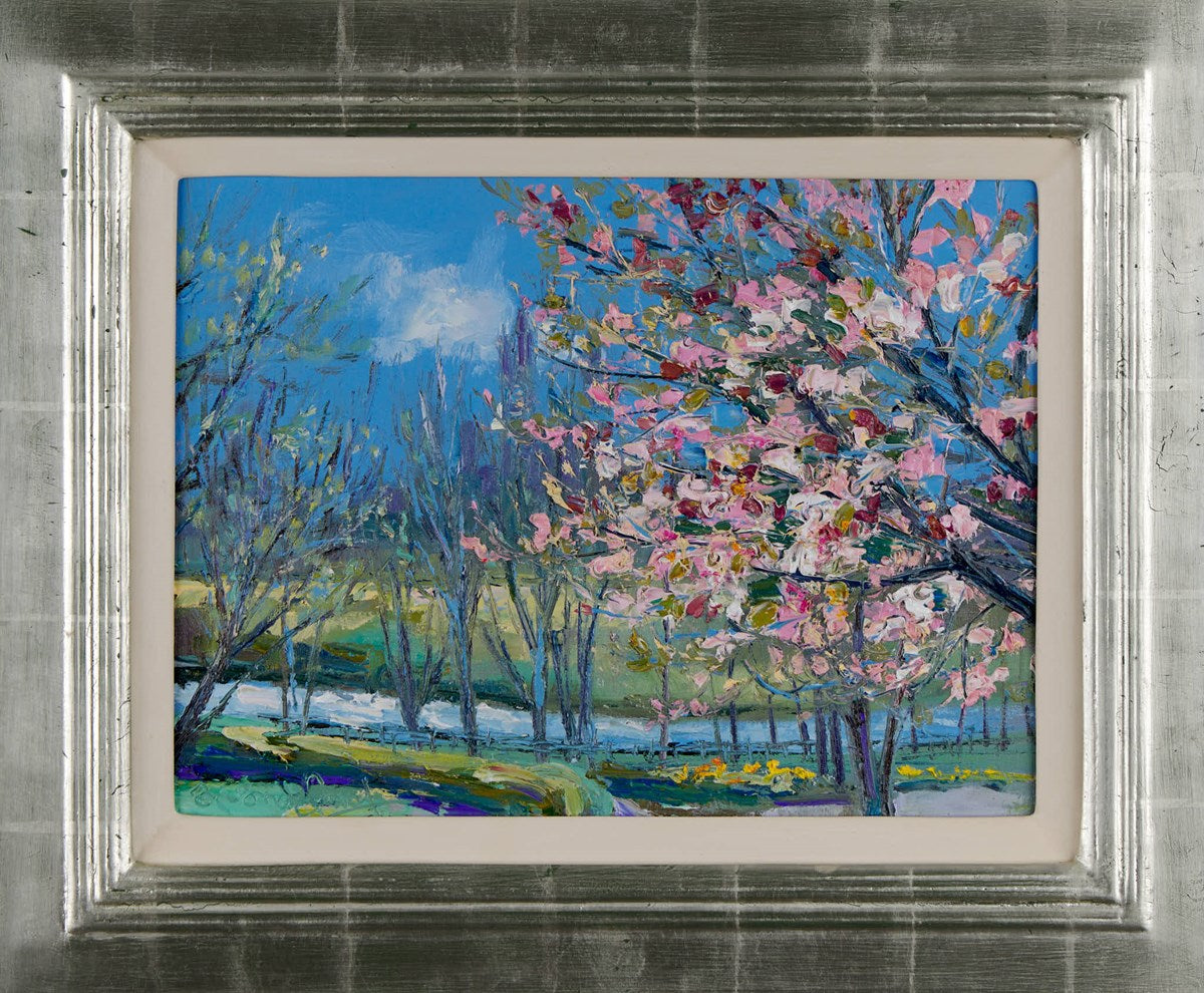 River Kelvin Through Blossom
